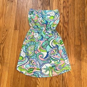 Lily Pulitzer strapless cotton dress